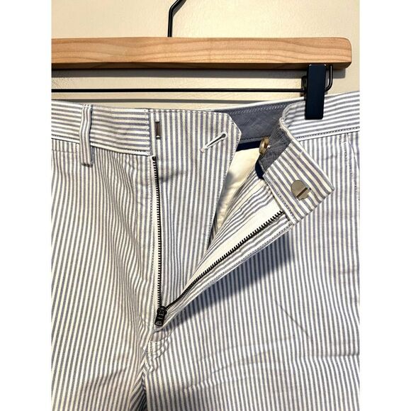 NWT J.Crew Men's 10.5" Shorts in Blue Stripe Catalina Waist 32 - Picture 10 of 12